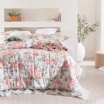Pillow Talk Edith floral comforter set by essentials offer