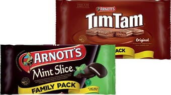 IGA Arnott's Tim Tam Original or Mint Slice Family Pack 365g offer