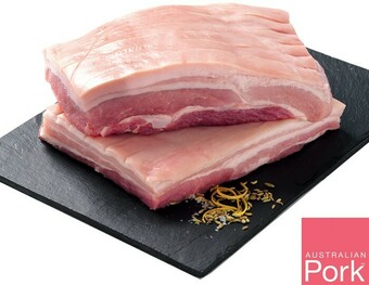 IGA Australian Pork Belly Portions offer