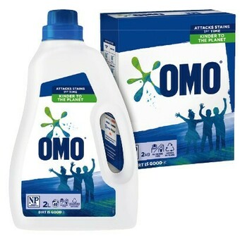 IGA OMO Laundry Liquid 1.8-2 Litre, Powder 1.8-2kg or 3 in 1 Capsule 28 Pack Selected Varieties offer