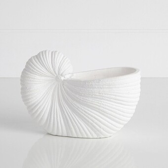 Pillow Talk Coco shell planter by habitat offer