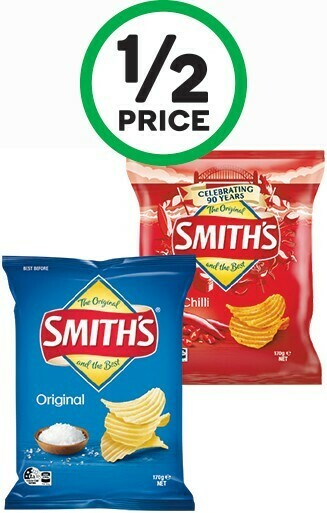 Woolworths Smith’s Crinkle Cut 150-170g offer