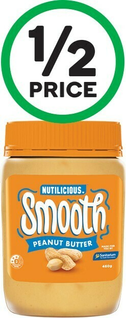 Woolworths Nutilicious Peanut Butter 460g offer