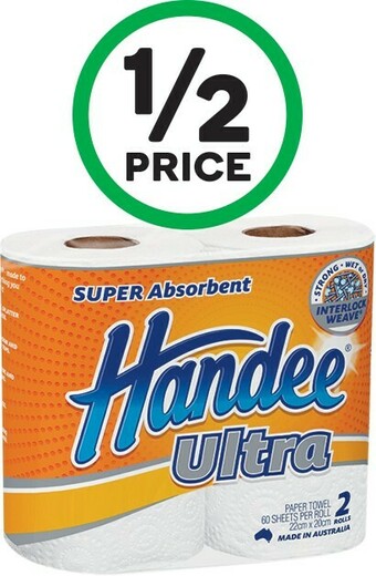 Handee Paper Towel Pk 2