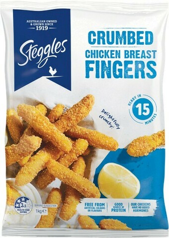 Woolworths Steggles Chicken Breast Fingers 1 kg offer