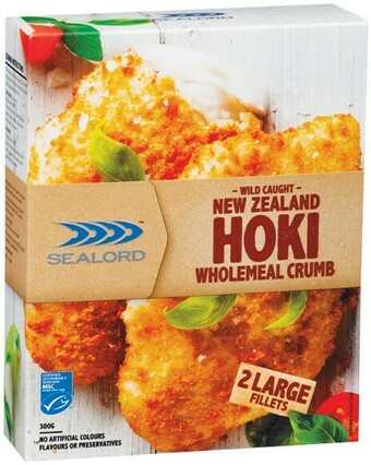 Woolworths Sealord Premium Hoki Fillets 280-300g Pk 2 offer