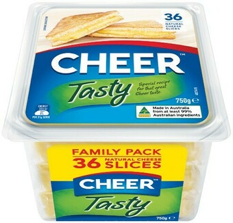 Woolworths Cheer Cheese Slices 750g offer