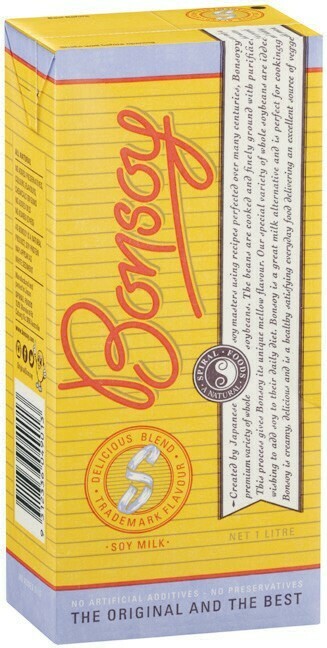 Bonsoy Soy or Almond Milk 1 Litre