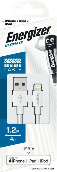 Woolworths Energizer iPhone Braided Cable 1.2 Metre offer