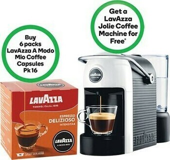 Woolworths Lavazza A Modo Mio Coffee Capsules Pk 16 offer