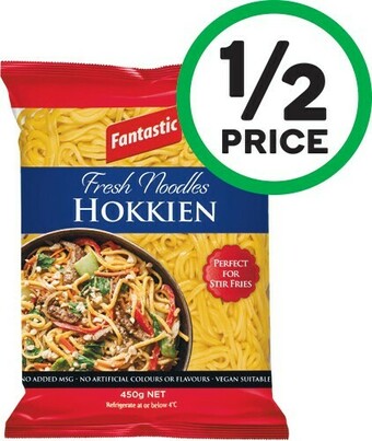 Woolworths Fantastic Noodles 450g Varieties – From the Fridge offer