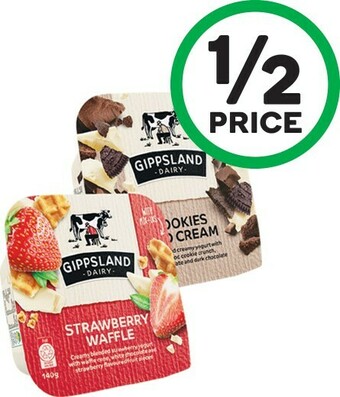 Woolworths Gippsland Dairy Mix-Ins 140g offer