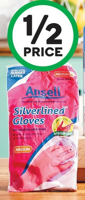 Woolworths Ansell Gloves Silverlined Pk 1 offer