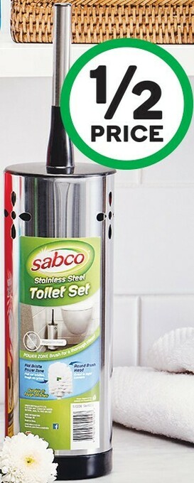 Woolworths Sabco Stainless Steel Toilet Set offer