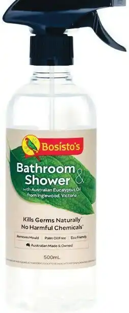 Woolworths Bosisto's Multi Purpose Cleaner or Bathroom & Shower Cleaner 500ml offer