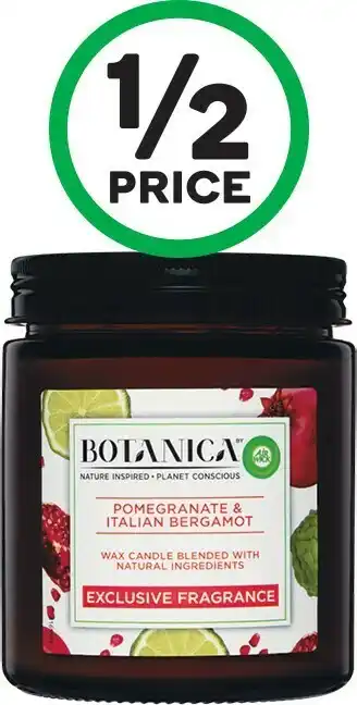 Woolworths Botanica By Air Wick Candle 205g offer