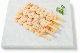 Garlic Prawn Skewers Thawed