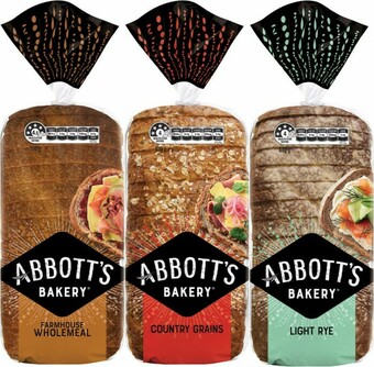 Coles Abbott’s Bakery Bread 680g-850g offer