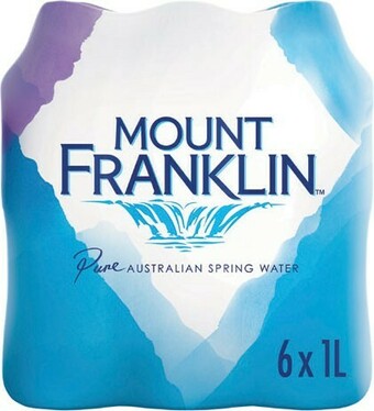 Coles Mount Franklin 1 Litre 6 Pack offer