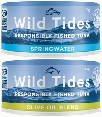Coles Wild Tides Tuna 95g offer