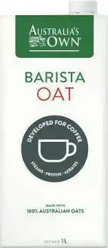 Coles Australia’s Own Barista Oat Long Life Milk 1 Litre offer