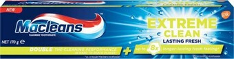 Coles Macleans Extreme Clean Toothpaste 170g offer