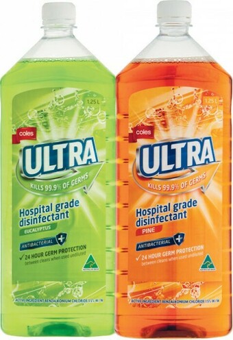 Coles Coles Ultra Disinfectant 1.25 Litre offer