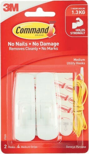 Coles Command Hooks Medium 2 Pack offer