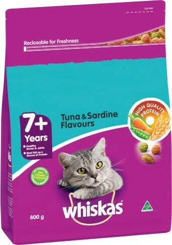 Coles Whiskas Dry Cat Food 800g offer