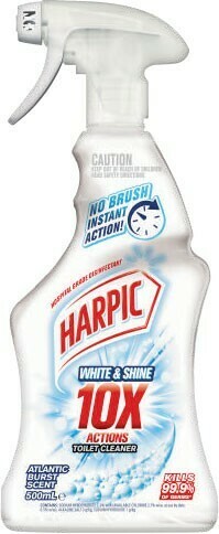 Coles Harpic White & Shine 10x Toilet Cleaner 500mL offer