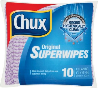 Coles Chux Original Superwipes 10 Pack offer