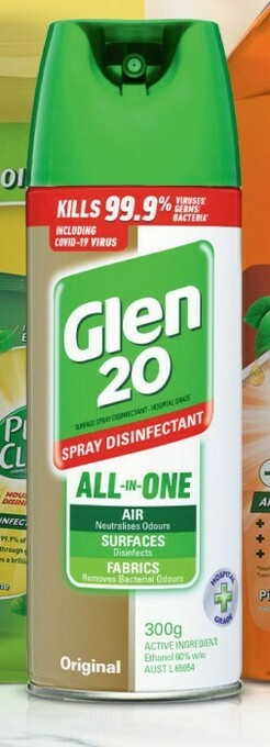 Coles Glen 20 Disinfectant Spray 300g offer