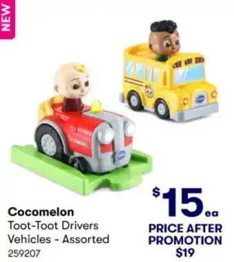 BIG W Cocomelon Toot-Toot Drivers Vehicles - Assorted 259207 offer