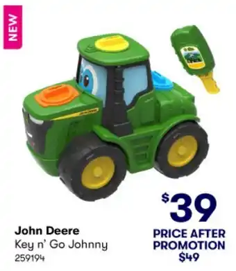 BIG W John Deere Key n' Go Johnny offer