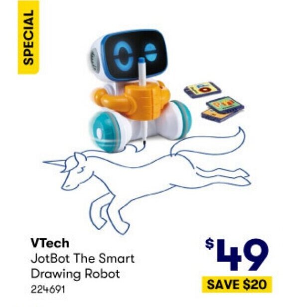 VTech JotBot The Smart Drawing Robot offer at BIG W