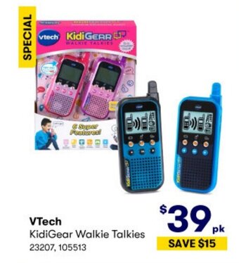 BIG W VTech KidiGear Walkie Talkies offer