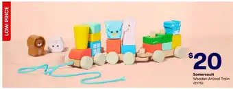 BIG W Somersault Wooden Animal Train 272752 offer