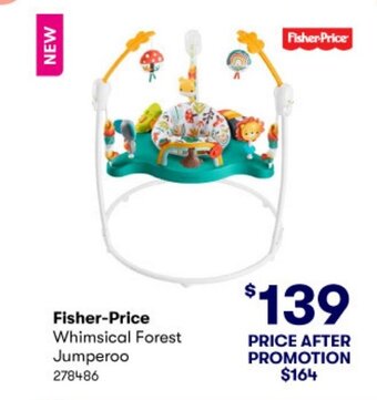 BIG W Fisher-Price Whimsical Forest Jumperoo offer