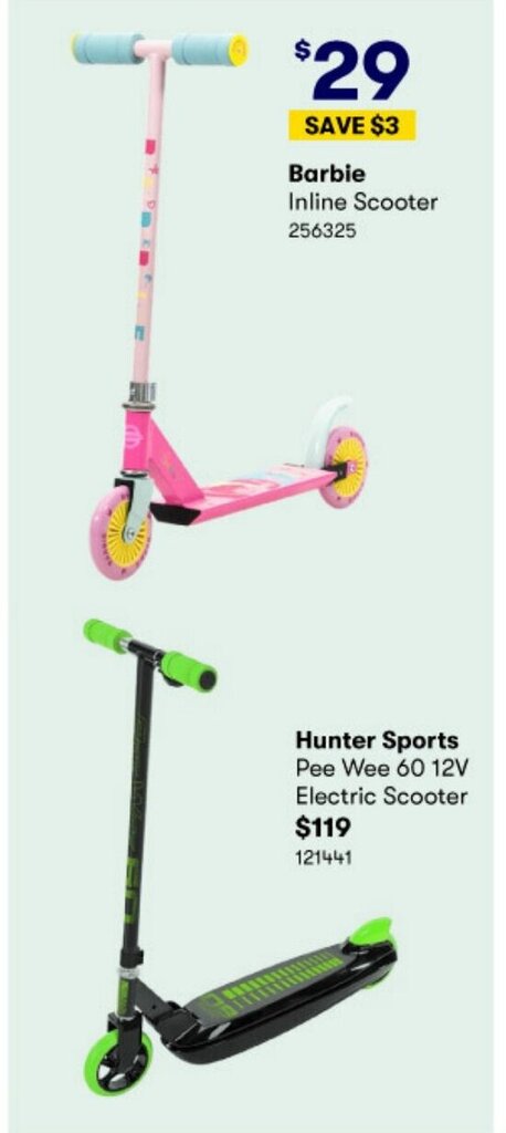 Barbie inline online scooter