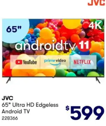 BIG W 65" Ultra HD Edgeless Android TV 228366 offer