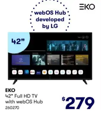 BIG W ΕΚΟ 42" Full HD TV with webOS Hub 260270 offer