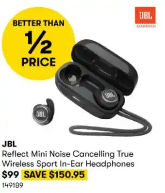 BIG W JBL Reflect Mini Noise Cancelling True Wireless Sport In-Ear Headphones offer