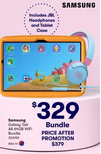 BIG W Samsung Galaxy Tab A8 64GB WiFi Bundle offer