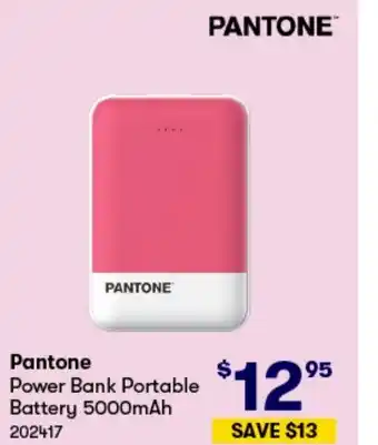 BIG W Pantone Power Bank Portable Battery 5000mAh 202417 offer