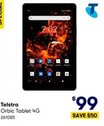 BIG W Telstra Orbic Tablet 4G 261085 offer