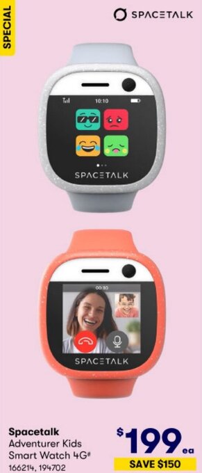 BIG W Spacetalk Adventurer Kids Smart Watch 4G# offer