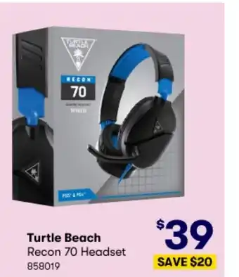 BIG W Turtle Beach Recon 70 Headset 858019 offer