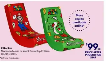 BIG W X Rocker Nintendo Mario or Yoshi Power Up Edition offer