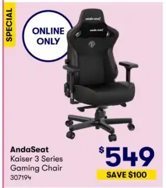 BIG W AndaSeat Kaiser 3 Series Gaming Chair offer