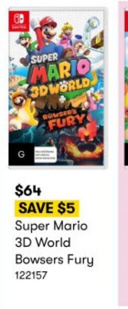BIG W SUPER MARIO 3D WORLD Bowsers Fury 122157 offer
